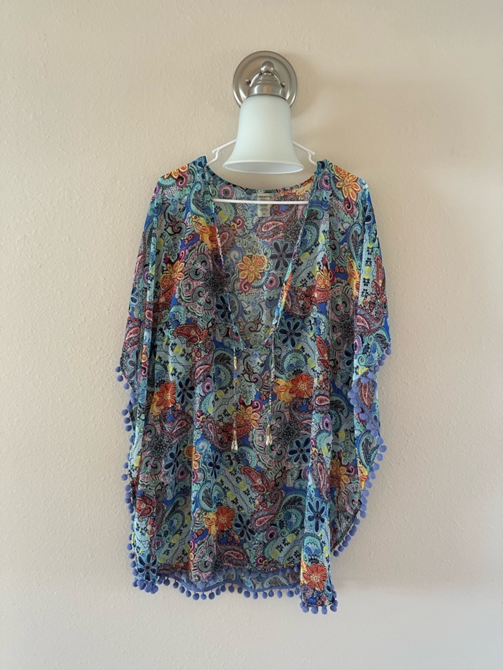 Bleu Rod Beattie Multicolor Paisley Beach Cover-Up